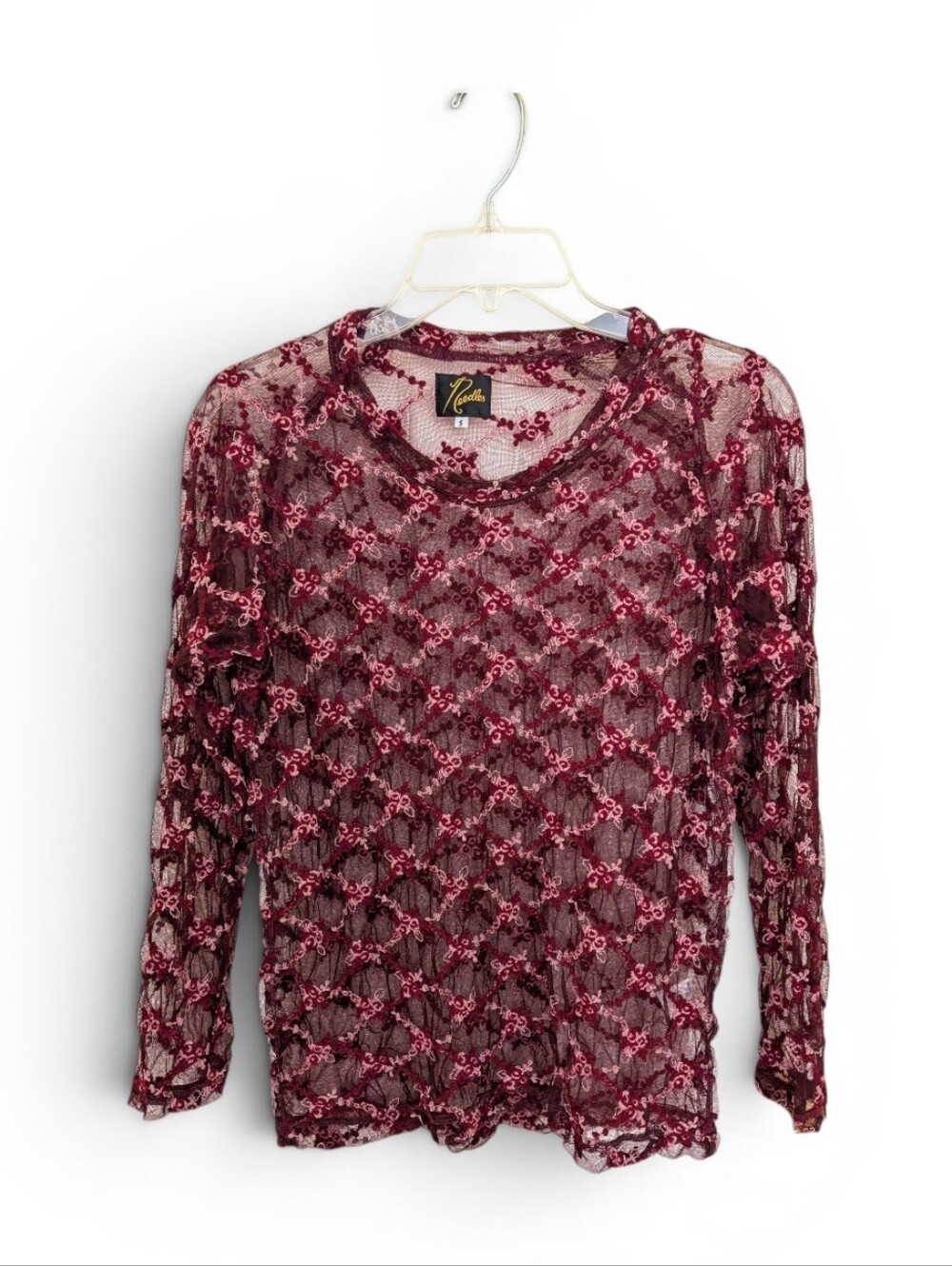 Needles Japanese Mesh Top With Embroidery